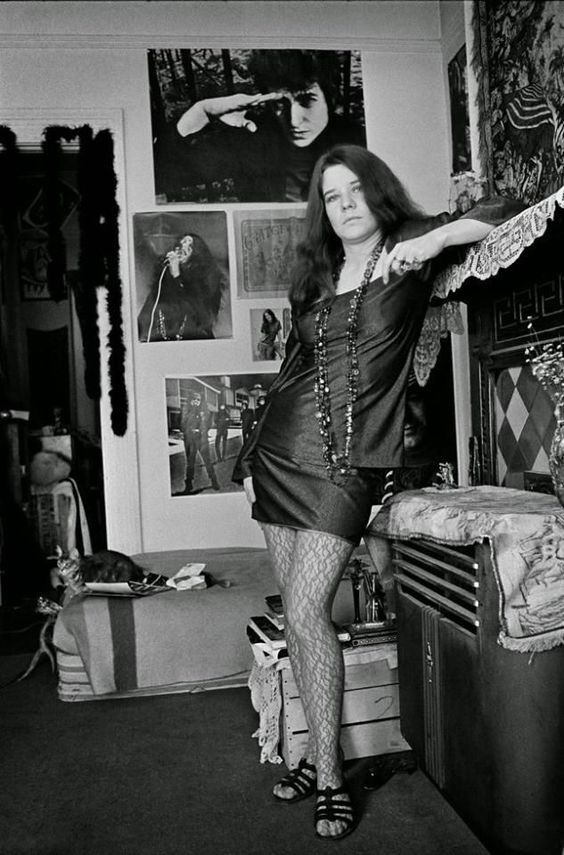 "Janis Joplin in apartamentul ei din San Francisco - 1968"