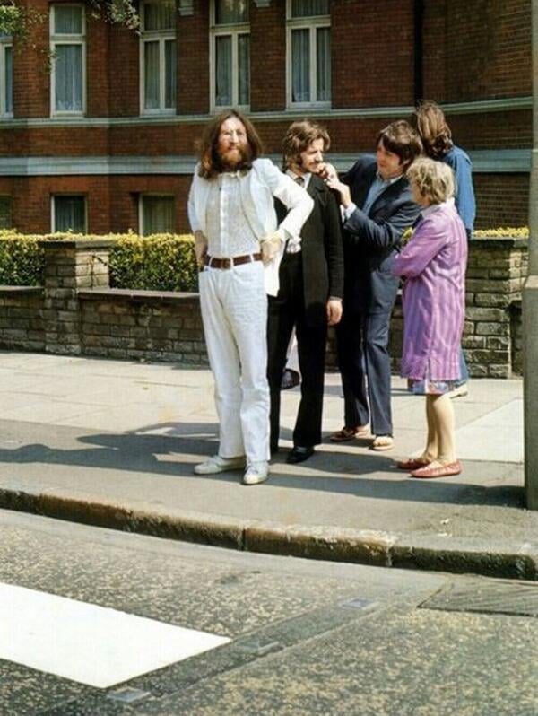 The moment before the Beatles crossed Abbey Road - 1969